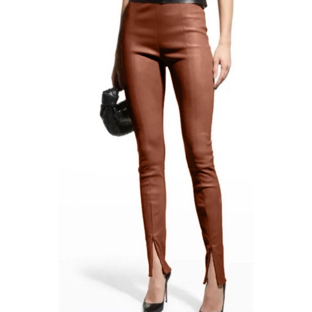 Jason Wu Faux Leather Split Hem Pants